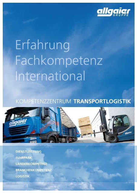 branchenkompetenz - Allgaier Spedition