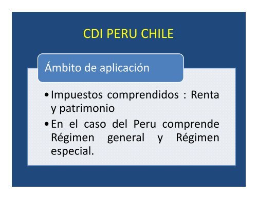 “INVERSIÓN EN EL PERÚ” BENEFICIOS TRIBUTARIOS A LA INVERSIÓN EXTRANJERA