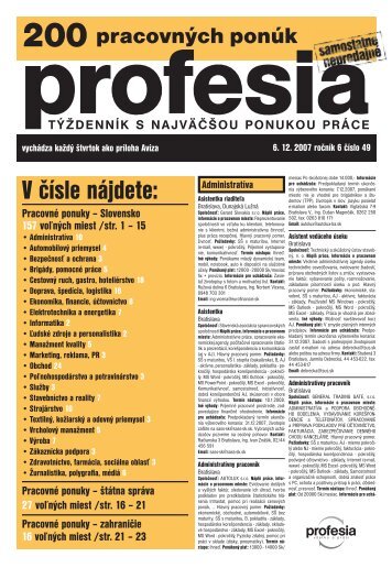 49/2007 - Profesia.sk