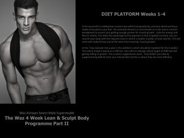 DIET PLATFORM Weeks 1-4 The Waz 4 Week Lean & Sculpt Body Programme Part II