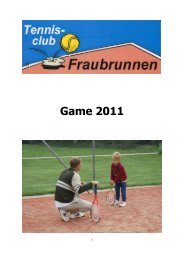 Game 2011 - TC Fraubrunnen