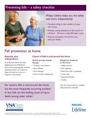 Preventing falls – a safety checklist Fall prevention at home