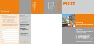 Anmeldung Einladung zum Architektenseminar A rch ite k ... - Fixit AG