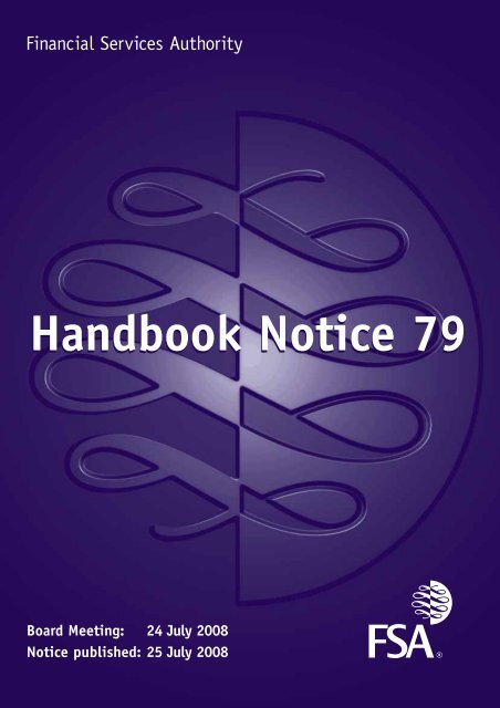 Handbook Notice 79