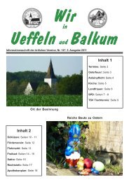 Titelseite 1.pmd - Herzlich willkommen in Ueffeln-Balkum!