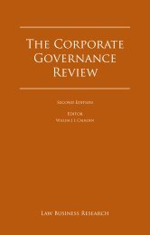 The Corporate Governance Review