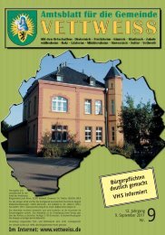 Dezember 2009 Gemeinde Vettweiss