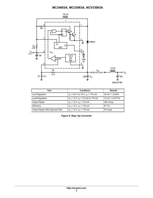MC34063A MC33063A NCV33063A 1.5 A Step−Up/Down/ Inverting Switching Regulators