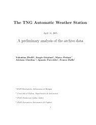 The TNG Automatic Weather Station A preliminary analysis of the archive data