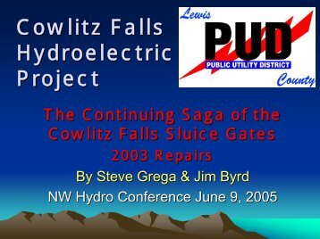 Cowlitz Falls Hydroelectric Project