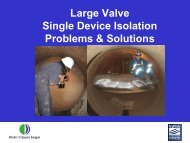 Large Valve Single Device Isolation Problems & Solutions