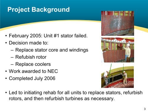 Turbine Refurbishment