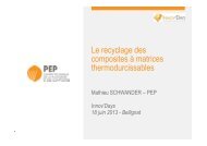 Le recyclage des composites à matrices thermodurcissables