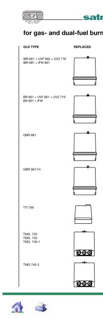 SATRONIC - Control boxes for oil burners