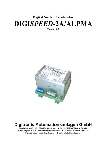 DIGISPEED-2A/ALPMA