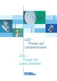 LED - Power auf Lampensockel LED - Power On Lamp Sockets