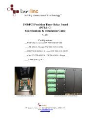 USB/PCI Precision Timer Relay Board (PTRB-C) Specifications & Installation Guide