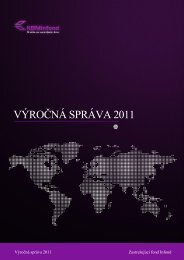 VÝROČNÁ SPRÁVA 2011