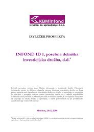 INFOND ID 1 posebna delniška investicijska družba d.d