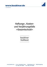 Haftungs-, Kosten- und Verjährungsfalle »Gesamtschuld«