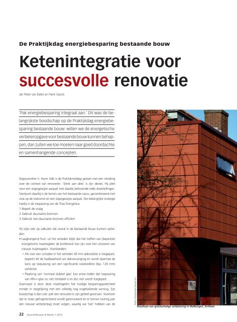 Ketenintegratie voor succesvolle renovatie