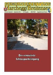 Gemeindezeitung September 2012 - Stadtgemeinde Marchegg