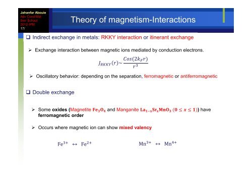 Quantum Magnetism and Quantum Entanglement