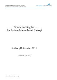 Studieordning for Biologi - School of Engineering and Science ...