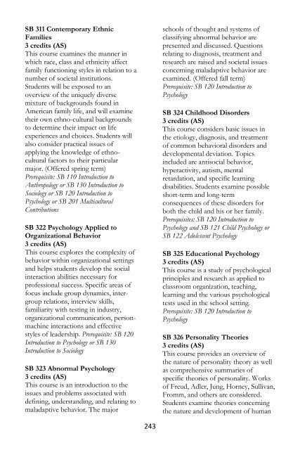 Cazenovia College 2012-2013 Academic Catalog