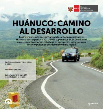 HUÁNUCO CAMINO AL DESARROLLO