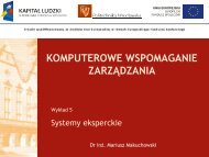KOMPUTEROWE WSPOMAGANIE ZARZĄDZANIA