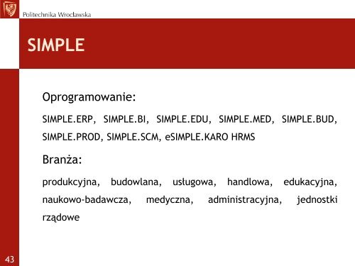 KOMPUTEROWE WSPOMAGANIE ZARZĄDZANIA