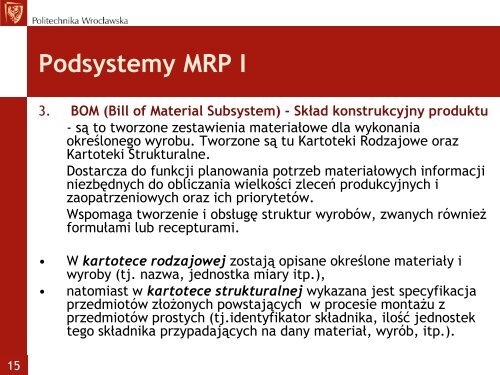 KOMPUTEROWE WSPOMAGANIE ZARZĄDZANIA