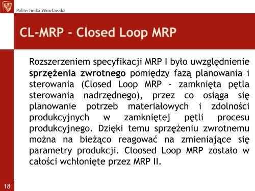 KOMPUTEROWE WSPOMAGANIE ZARZĄDZANIA