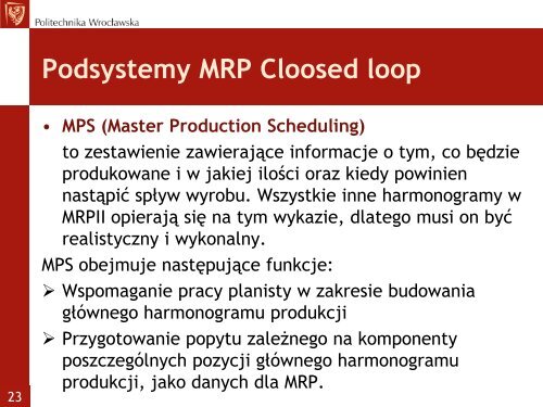 KOMPUTEROWE WSPOMAGANIE ZARZĄDZANIA