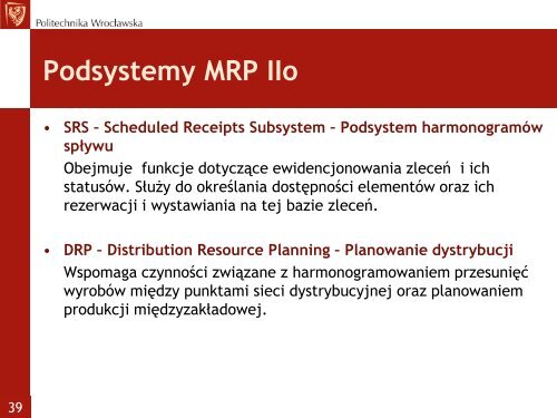 KOMPUTEROWE WSPOMAGANIE ZARZĄDZANIA