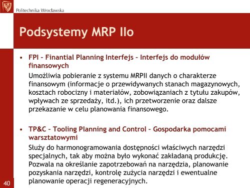 KOMPUTEROWE WSPOMAGANIE ZARZĄDZANIA