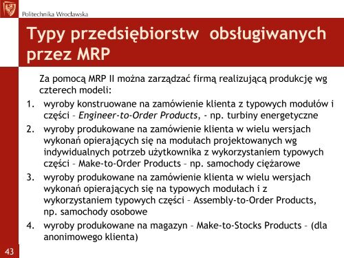 KOMPUTEROWE WSPOMAGANIE ZARZĄDZANIA