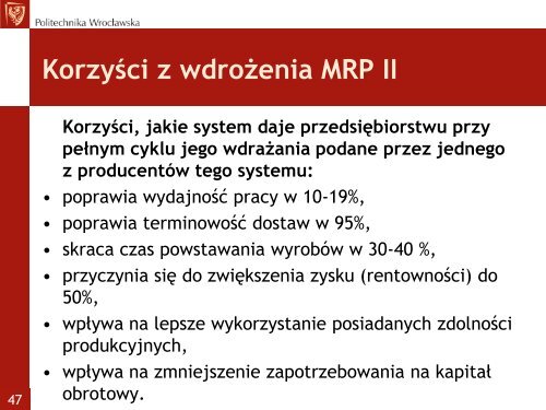 KOMPUTEROWE WSPOMAGANIE ZARZĄDZANIA