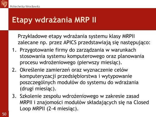 KOMPUTEROWE WSPOMAGANIE ZARZĄDZANIA