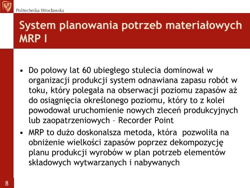 KOMPUTEROWE WSPOMAGANIE ZARZĄDZANIA