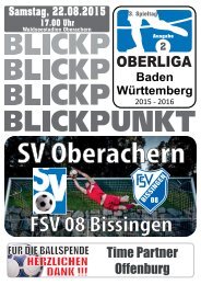 2015/2016 Ausgabe 02 - FSV 08 Bissingen