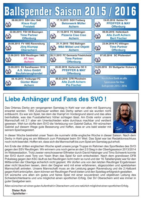 2015/2016 Ausgabe 04 - SSV Reutlingen