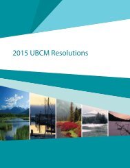 2015 UBCM Resolutions