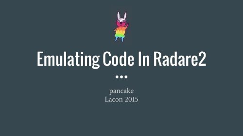 Emulating Code In Radare2