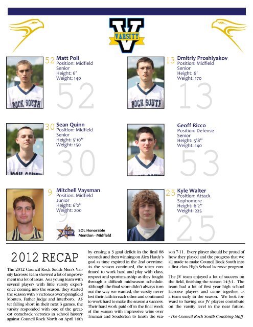 2012_pdf - Council Rock South HS Men's Lacrosse