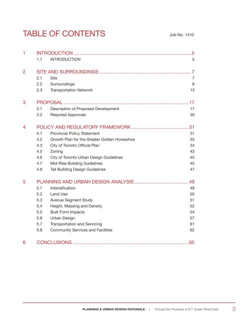 PLANNING & URBAN DESIGN RATIONALE