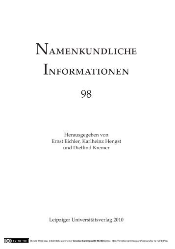 NI 98.indd - Namenkundliche Informationen