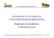 Service Engineering Baumaschinen - Ingenieur- Dienstleistungen