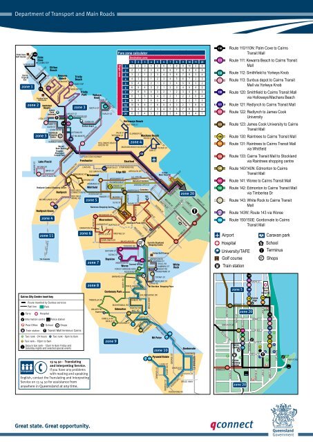 Cairns Public Transport Map Trinitybeach